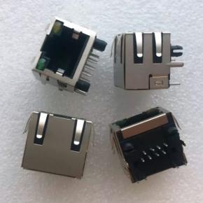  RJ45 Connector Network LAN Port With LED 8P 